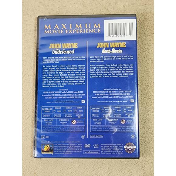 Movie The Undefeated North To Alaska DVD New Sealed 2 Disc John Wayne Widescreen - Picture 9 of 12